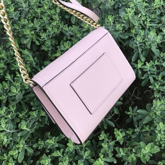 Michael Kors Leather Hayes Clutch Crossbody Bag - Picture 3 of 5